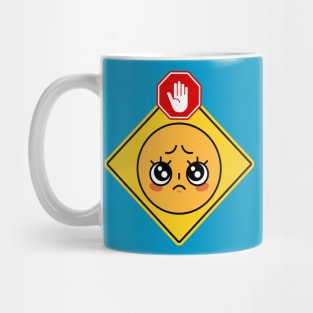Alert Warning Facial Emoji Expressions #27 Mug